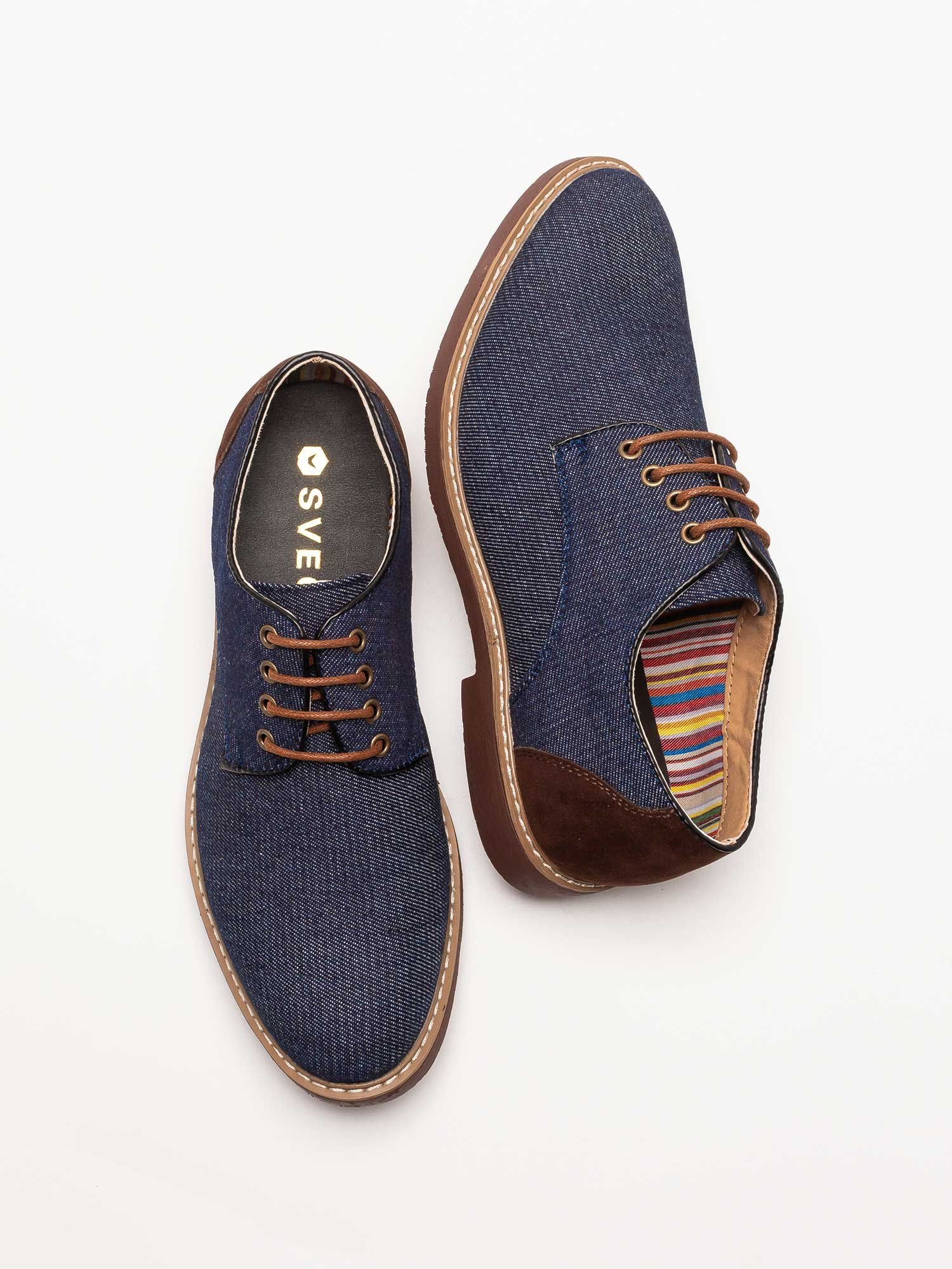 Повседневные легкие туфли SVEC Oxford, Denim Navy — фото 3