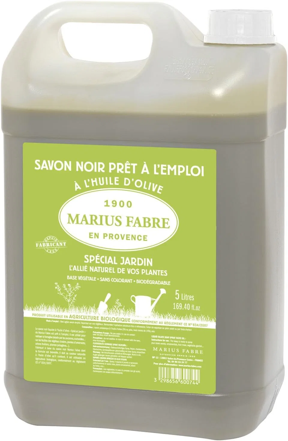 Жидкое черное мыло Marius Fabre с оливковым маслом, 5 л Marius Fabre