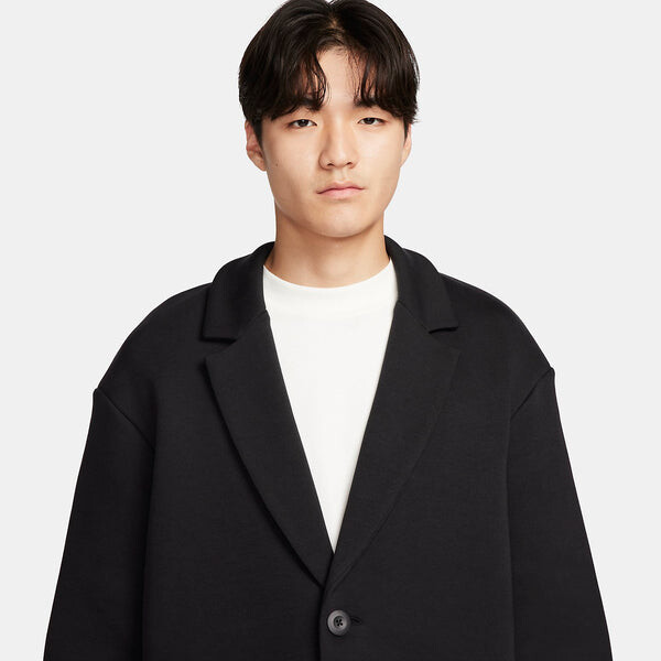 Куртка Nike Sportswear Tech Fleece Reimagined Loose Fit Trench Coat 'Black', черный — фото 2