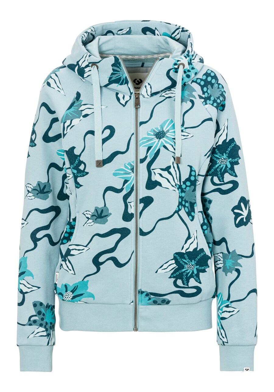 

Толстовка с капюшоном на молнии Ragwear, цвет Emerald/Mint