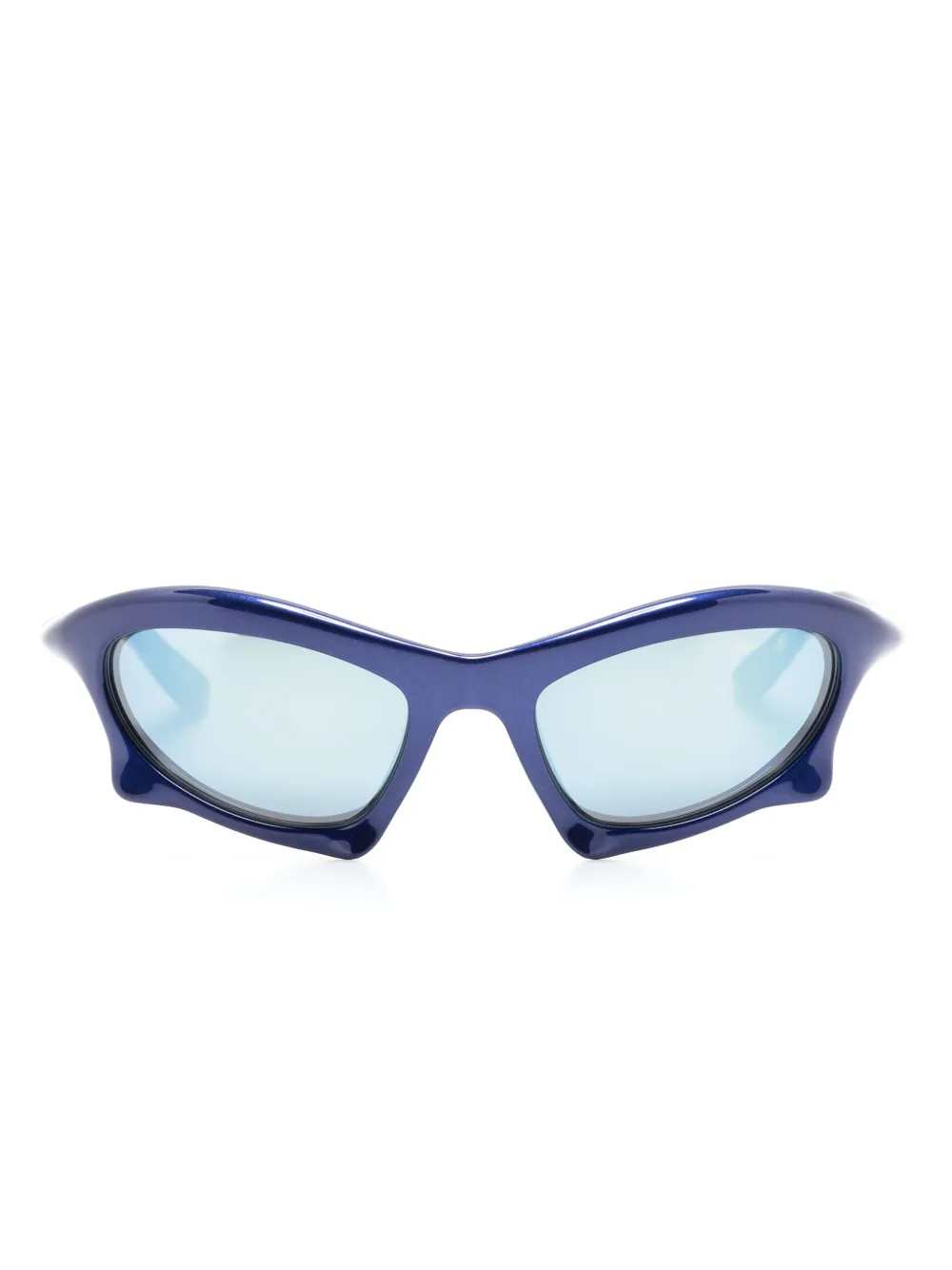 

Солнцезащитные очки в массивной оправе Balenciaga Eyewear, синий