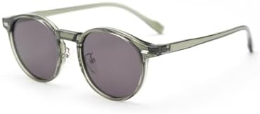 

Солнцезащитные очки в стиле ретро с поляризацией, мужские, с круглой оправой, легкие, для вождения, женские, винтажные, с защитой от УФ-излучения UV400 MTZJH, Green With Gray