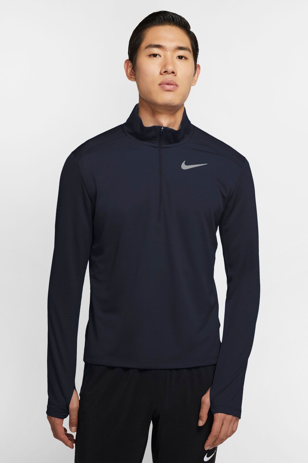 

Беговой топ Pacer с молнией 1/2 Nike, синий