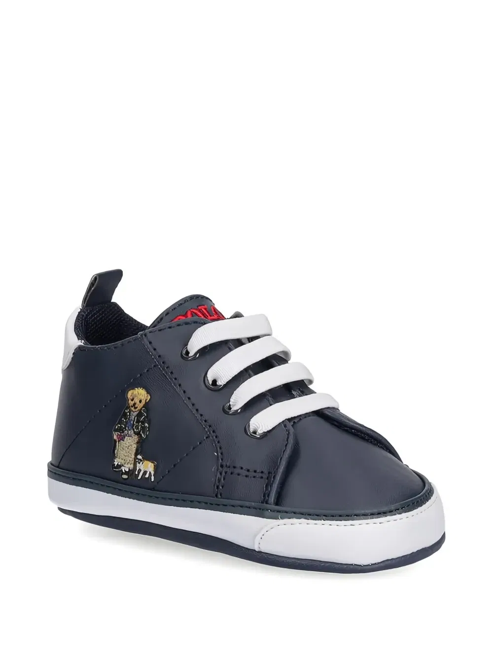 Кеды на шнуровке Quilton Bear Polo Ralph Lauren Kids, синий