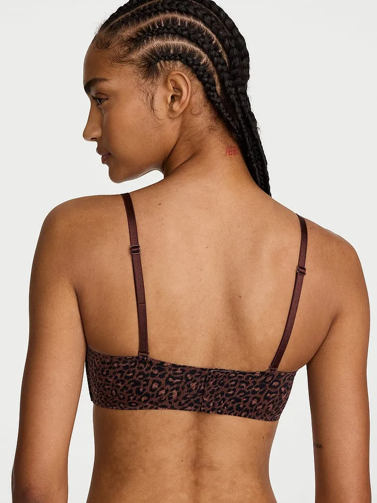 Бюстгальтер без бретелей в форме сердца с легкой подкладкой Victoria'S Secret Bare, Smooth Ganache Leopard — фото 2