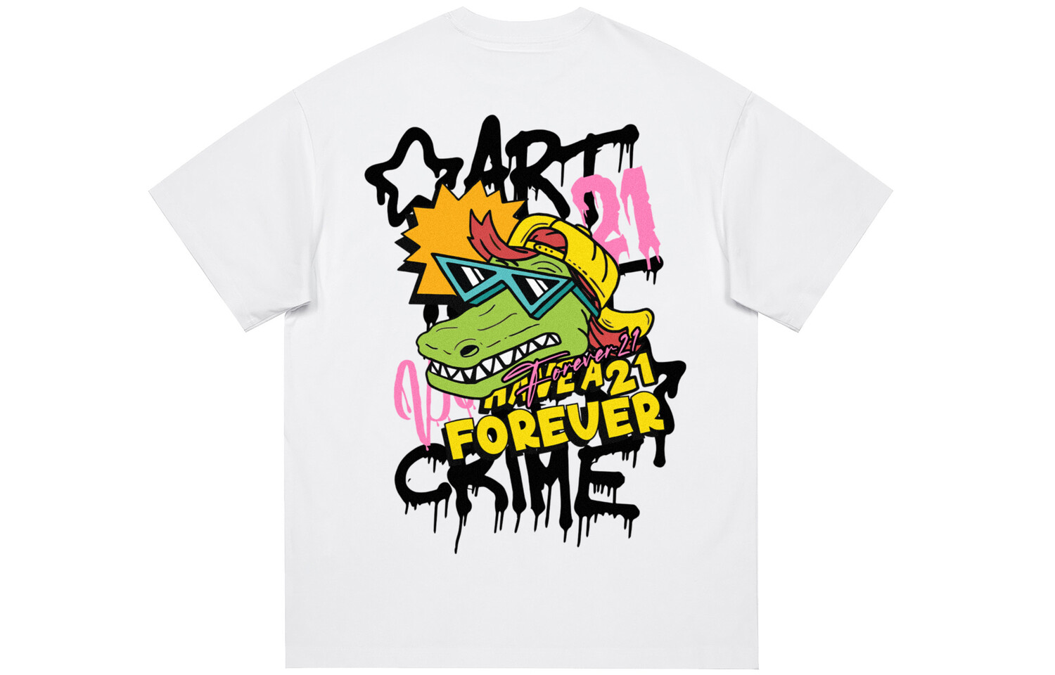 

Футболка унисекс Forever 21, белый