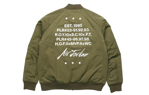 Куртка Air Jordan MA-1 aviator Jacket Sports Green, зеленый — фото 2