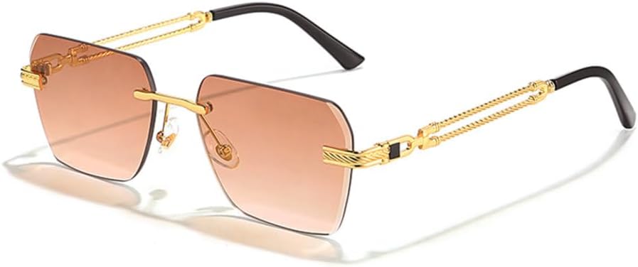 

Солнцезащитные очки 2027 года, мужские, квадратная металлическая оправа, женские очки для путешествий, вечеринок, деловых встреч, защита от ультрафиолета UV400 MTZJH, C05