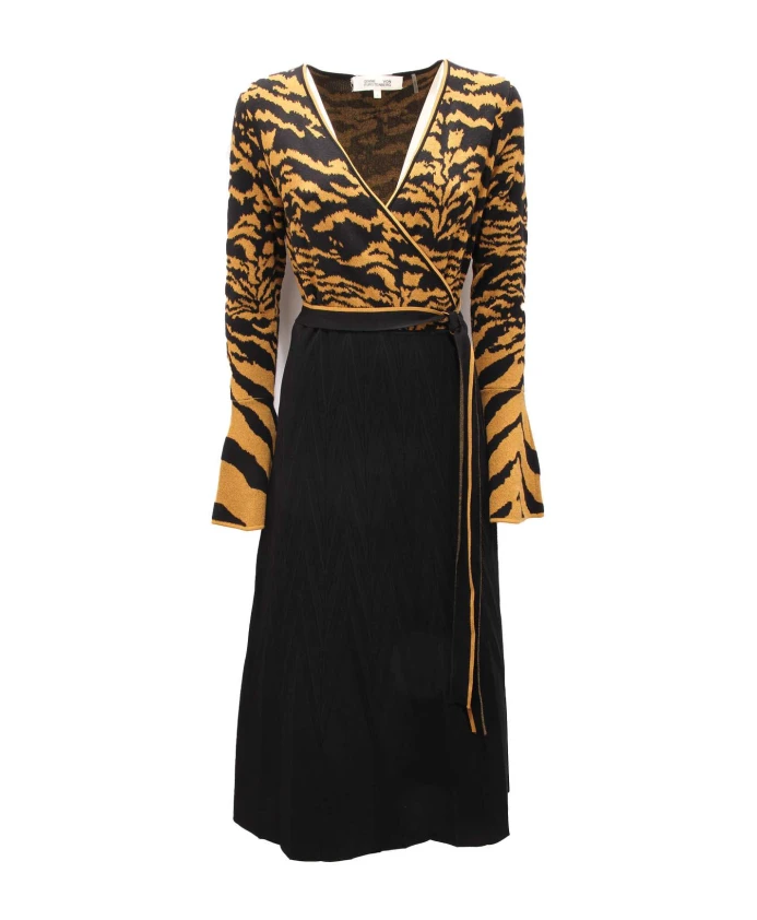 

Тибетское платье с тигром Diane Von Furstenberg, черный