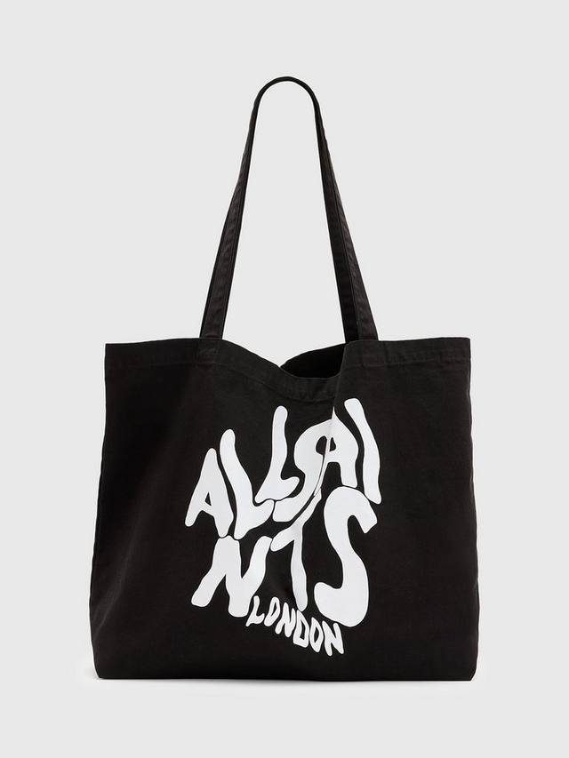 

Орландо хлопок холст сумка AllSaints, черный/белый