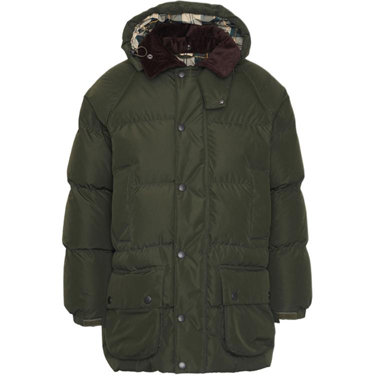 

Barbour Мужская пуховая куртка, цвет шалфейно-зеленый, с капюшоном, средней толщины
