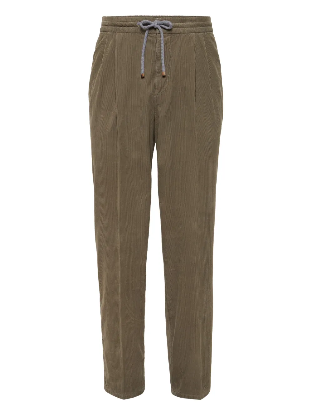 

Прямые брюки из хлопка Brunello Cucinelli, коричневый