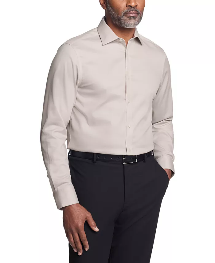 

Мужская рубашка Calvin Klein Steel Stretch Slim Fit, коричневый/бежевый