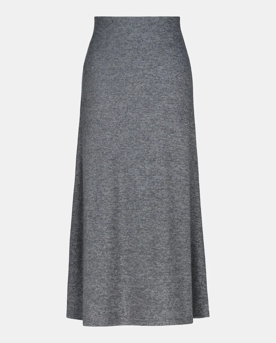 

Миди-юбка с разрезом Easy Wear, светло-серый