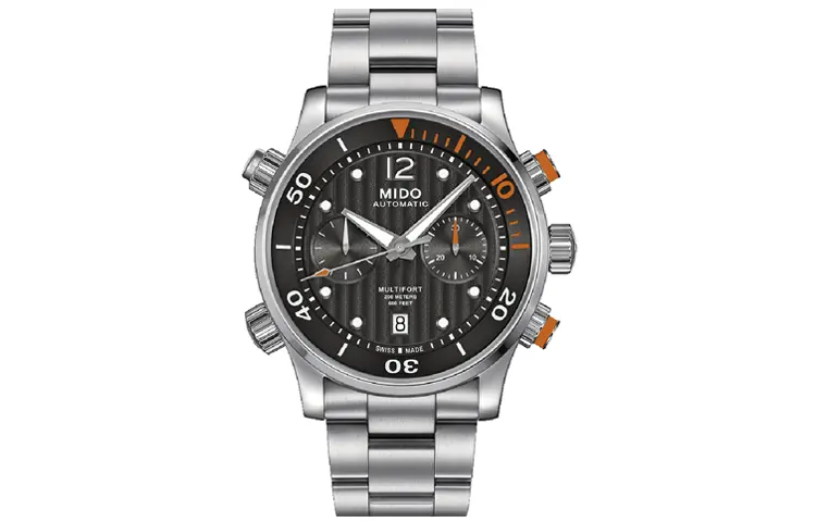 

MIDO Часы Helm Automatic Mechanical Movement Men's Watch Watch 44mm Black Dial Stainless Steel Strap