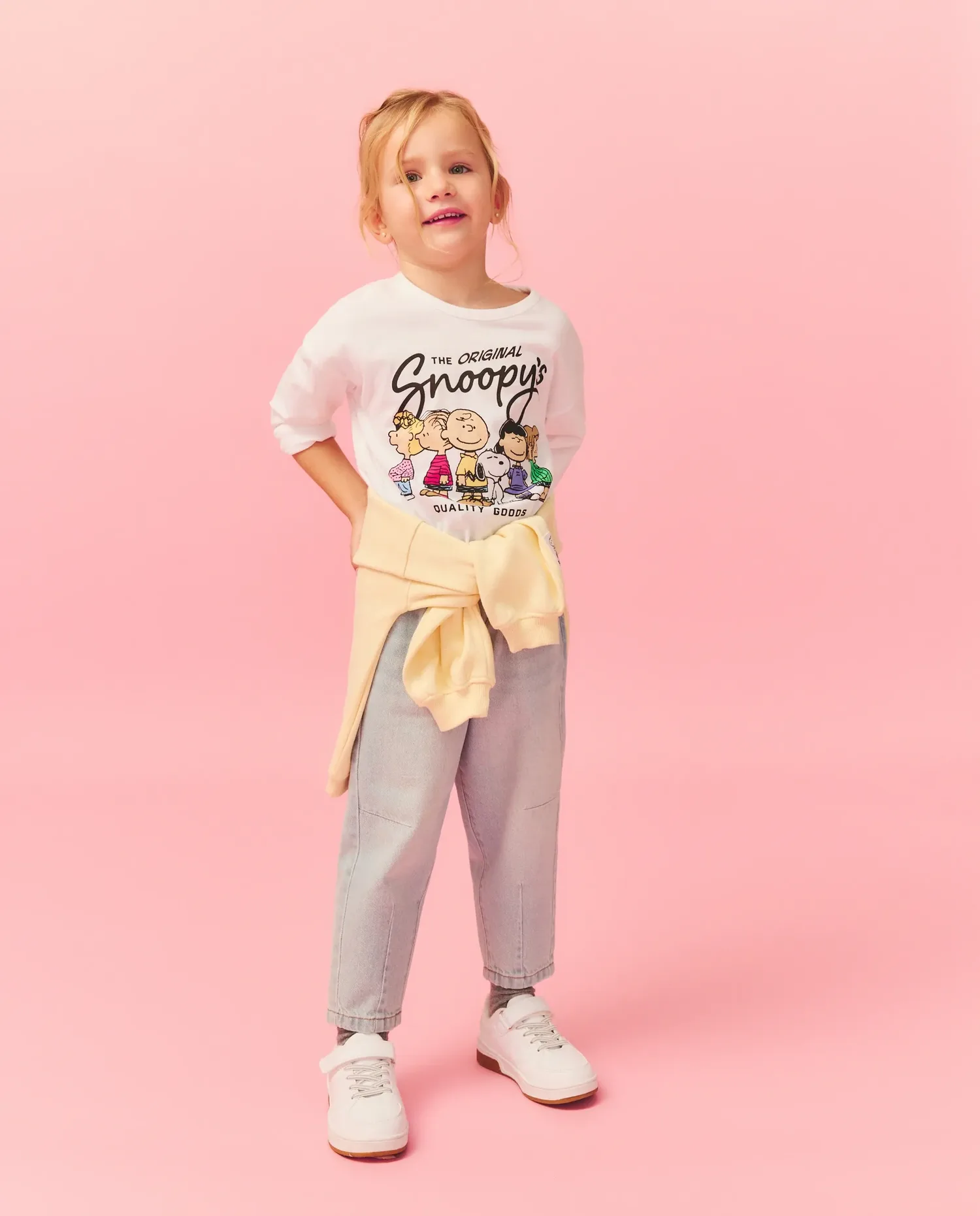Детская футболка с длинным рукавом с лицензией Snoopy и его друзьями Kids El Corte Inglés, Blanco Roto — фото 2