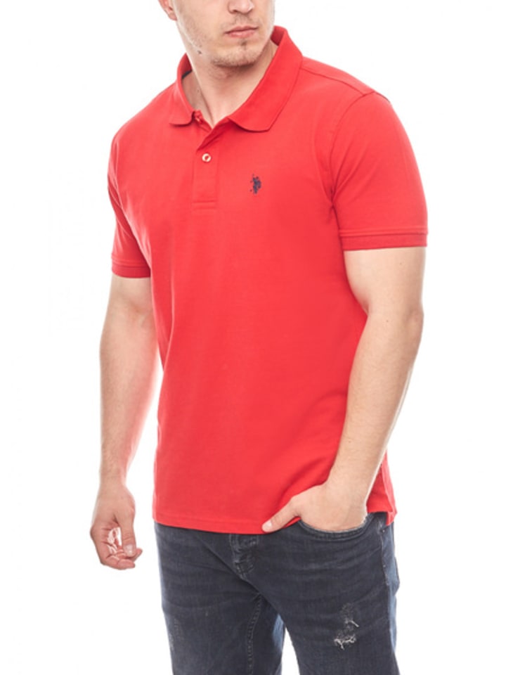 

Футболка поло U.S. Polo Assn., цвет der farbe rot