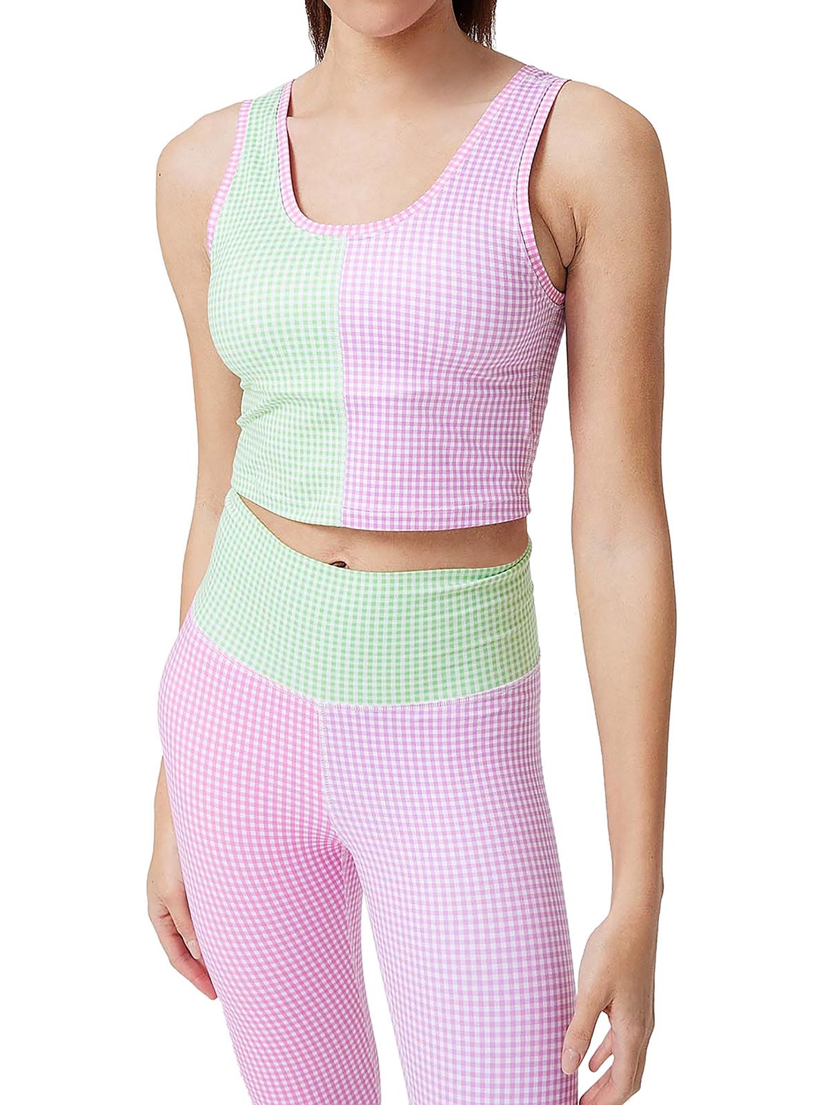 

Женский спортивный бюстгальтер для тренировок и фитнеса Terez, цвет pastel gingham