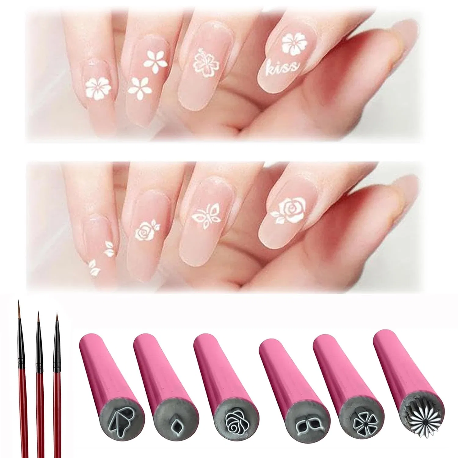 Набор штампов-ручек для дизайна ногтей (6 штук) Glsayzu, 6 Pieces.