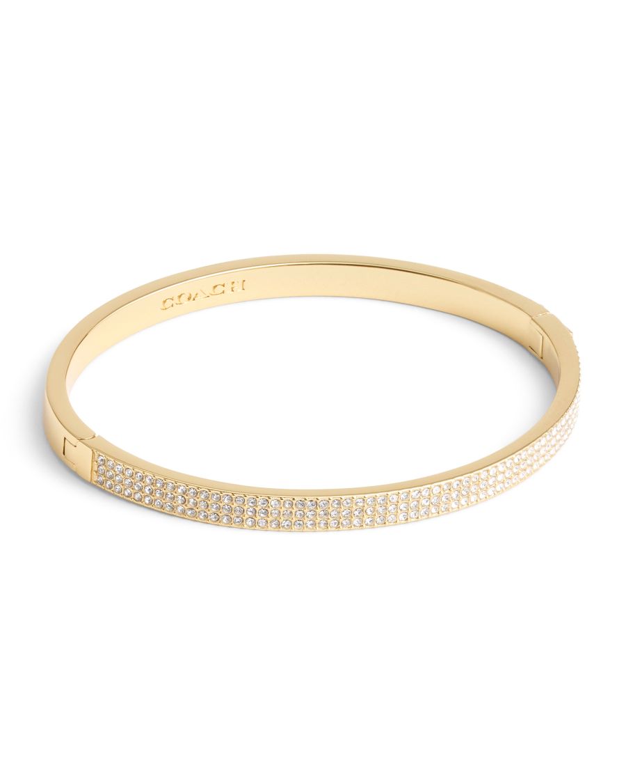 

Браслет-манжета с имитацией камня COACH, Crystal, Gold