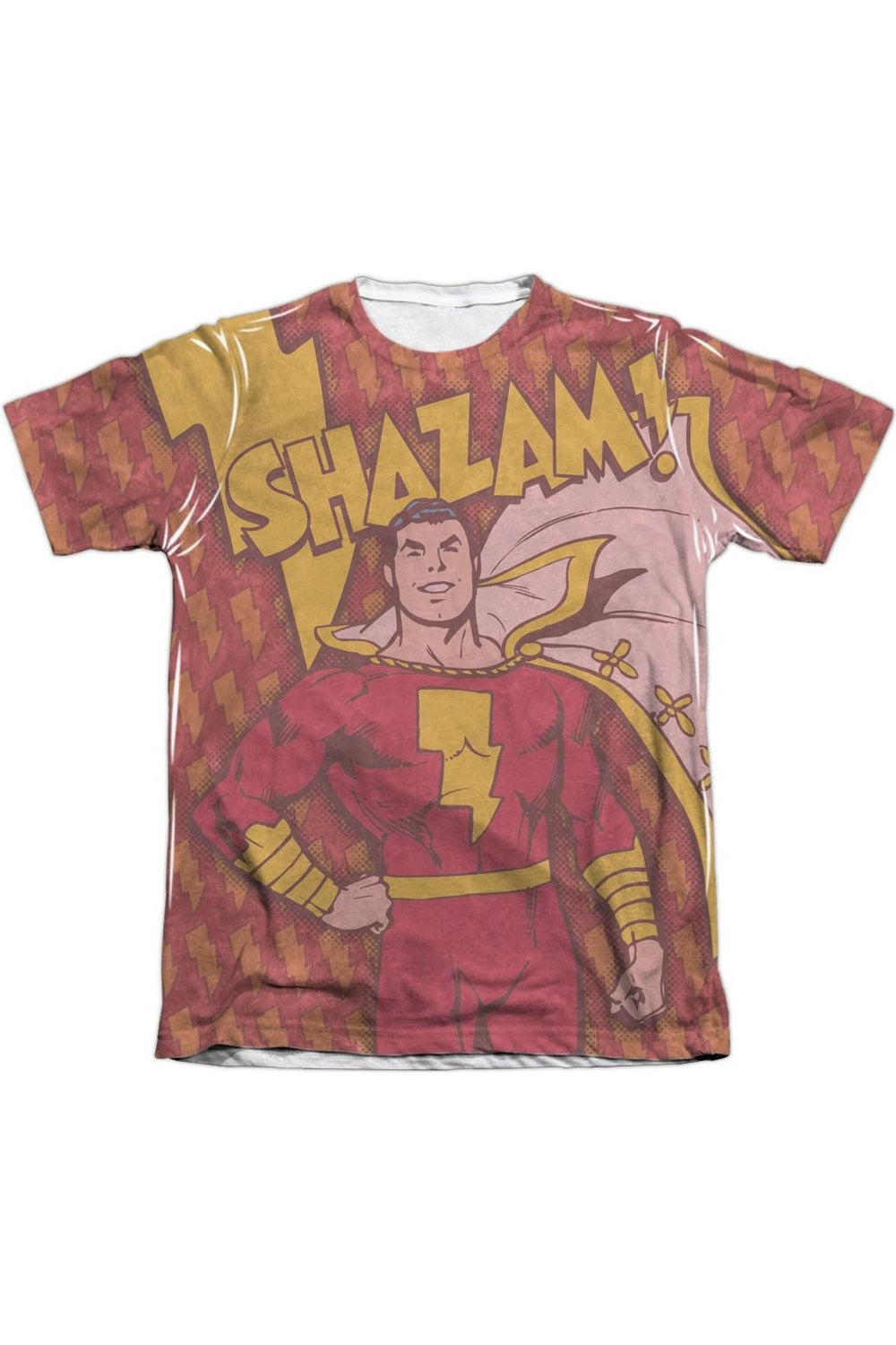 

Футболка с коротким рукавом из полиэстера/хлопка DC Comics Shazam Bolts для взрослых Gildan, белый