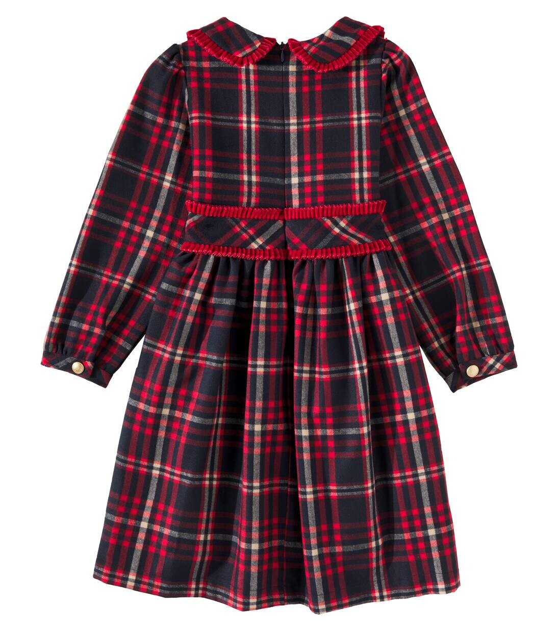 Платье в клетку тартан с оборками Patachou, цвет scottish tartan — фото 4