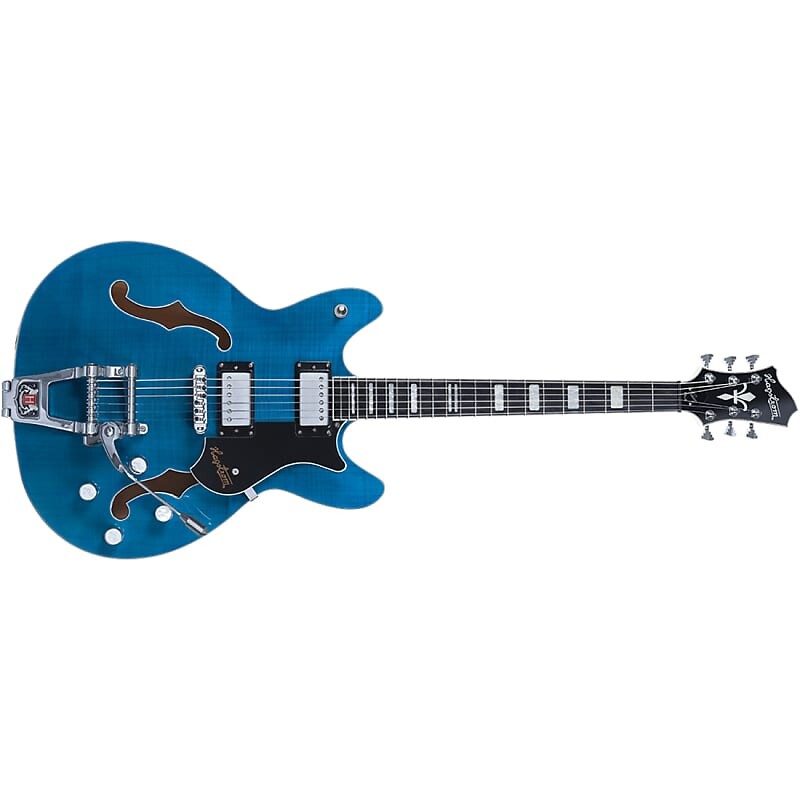 

Электрогитара Hagstrom Tremar Viking Deluxe Semi-Hollow Guitar Resinator Fretboard Cloudy Seas