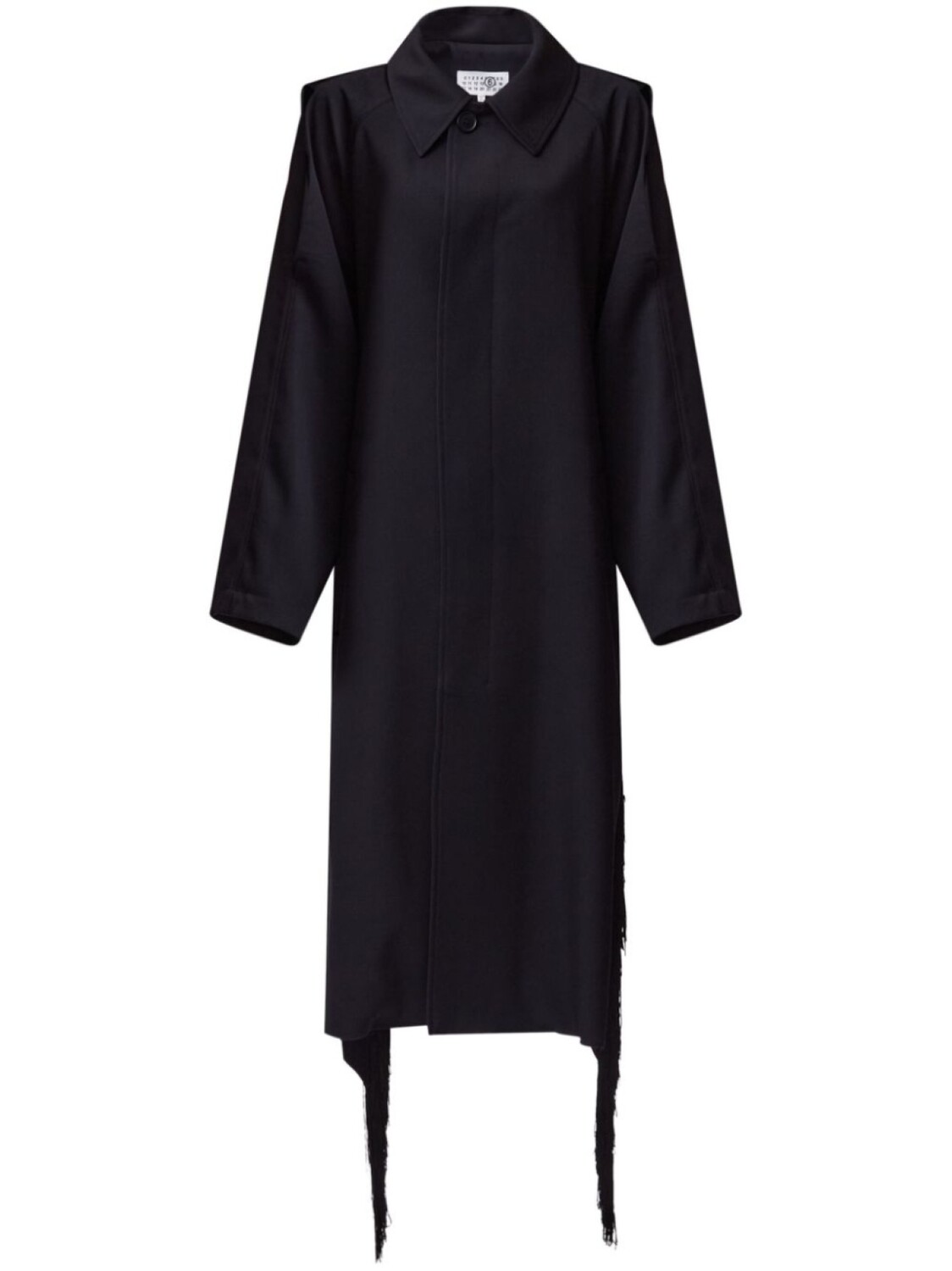 

Шерстяное пальто MM6 Maison Margiela, черный