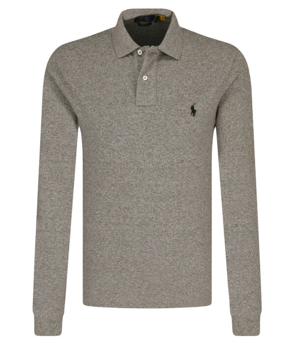 

Рубашка поло Custom slim fit Polo Ralph Lauren, серый