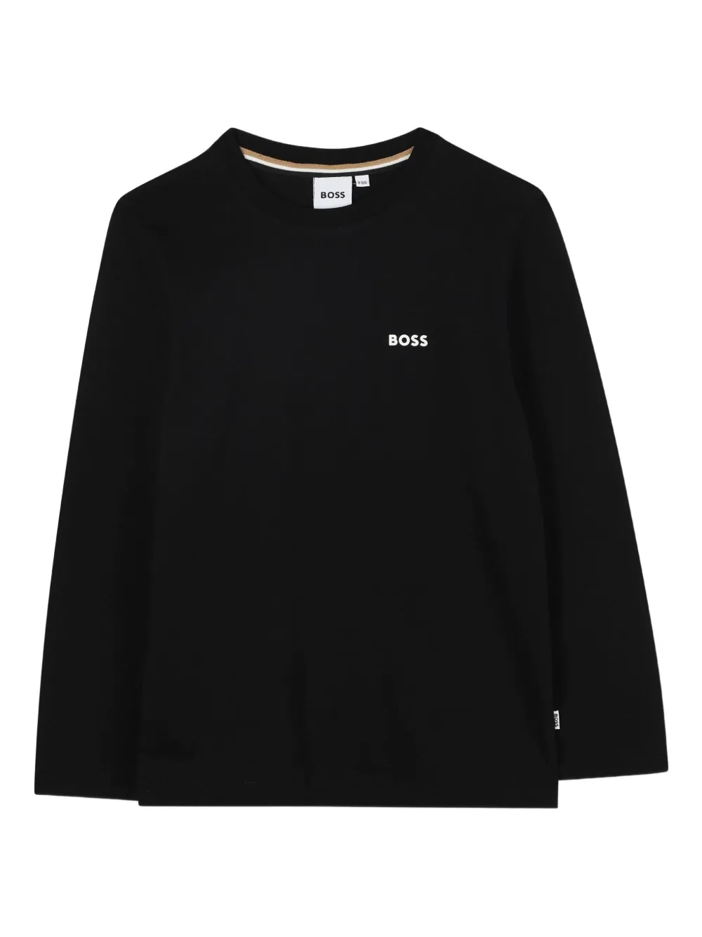 

Футболка с вышитым логотипом BOSS Kidswear, черный