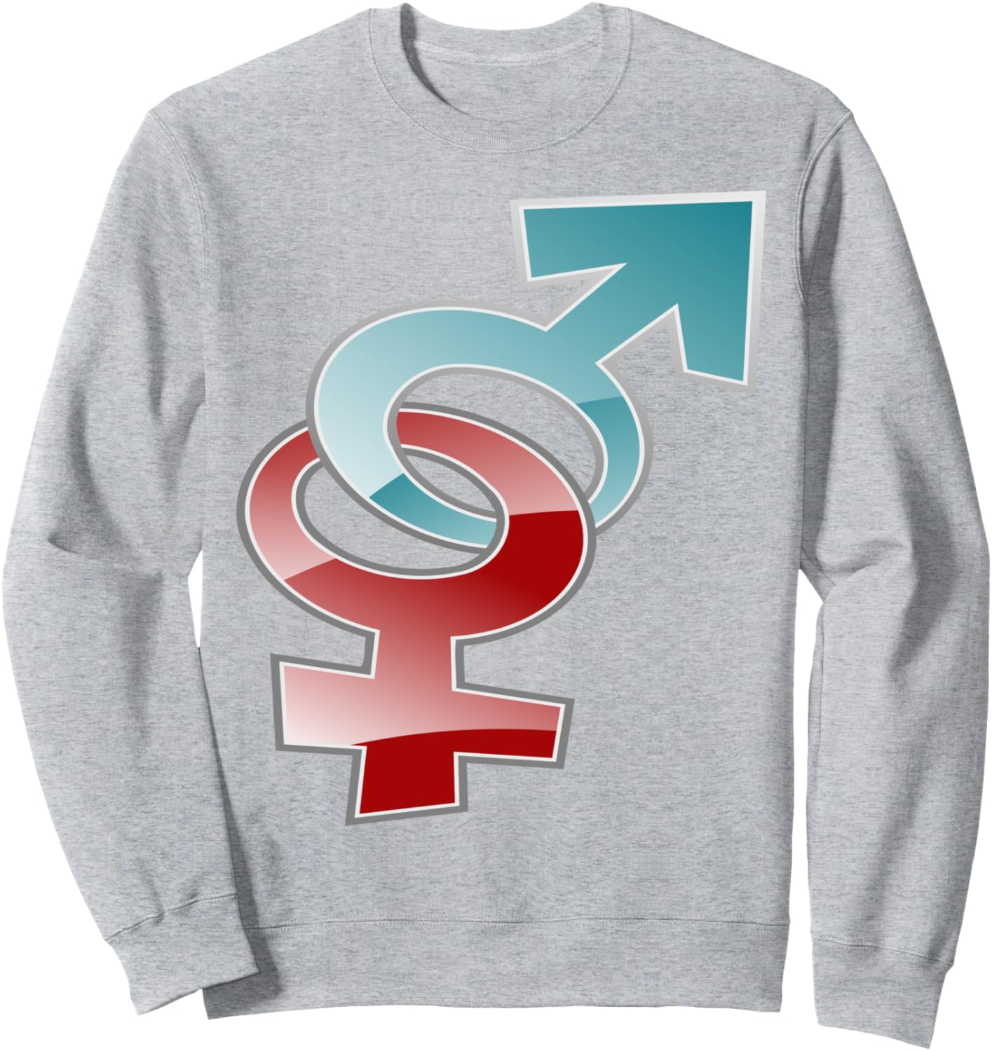 

Толстовка с гендерным символом Fashion Tees, серый