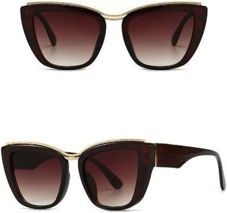 

Круглые солнцезащитные очки «кошачий глаз» для женщин и мужчин, ретро-очки овальной формы, солнцезащитные очки «кошачий глаз» с защитой от УФ-излучения UV400 LANGSER, Orange