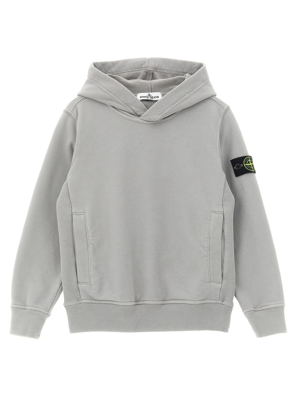 

Толстовка с нашивкой-логотипом Stone Island Junior, серый