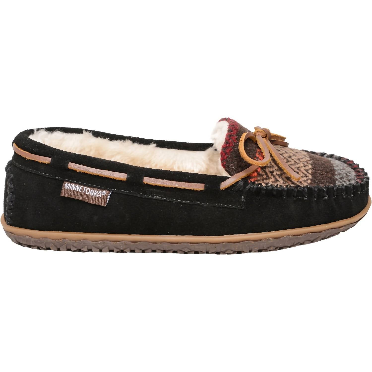 Женские мюли Minnetonka Tilia из замши черные разноцветные
