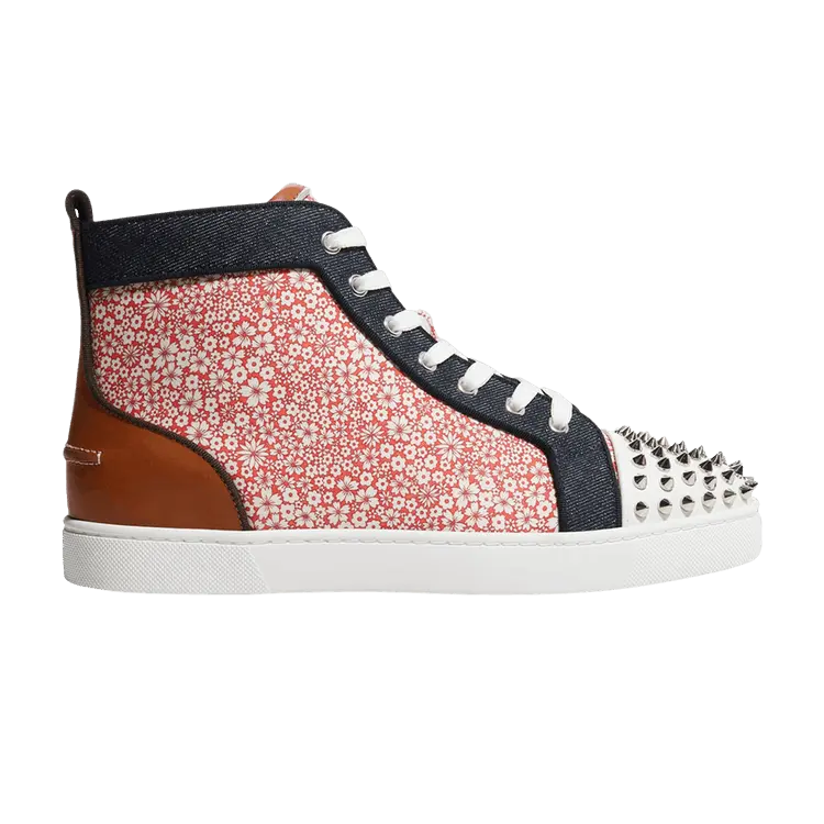 

Кроссовки Christian Louboutin Louis Flat Calf Spikes High Floral, разноцветный