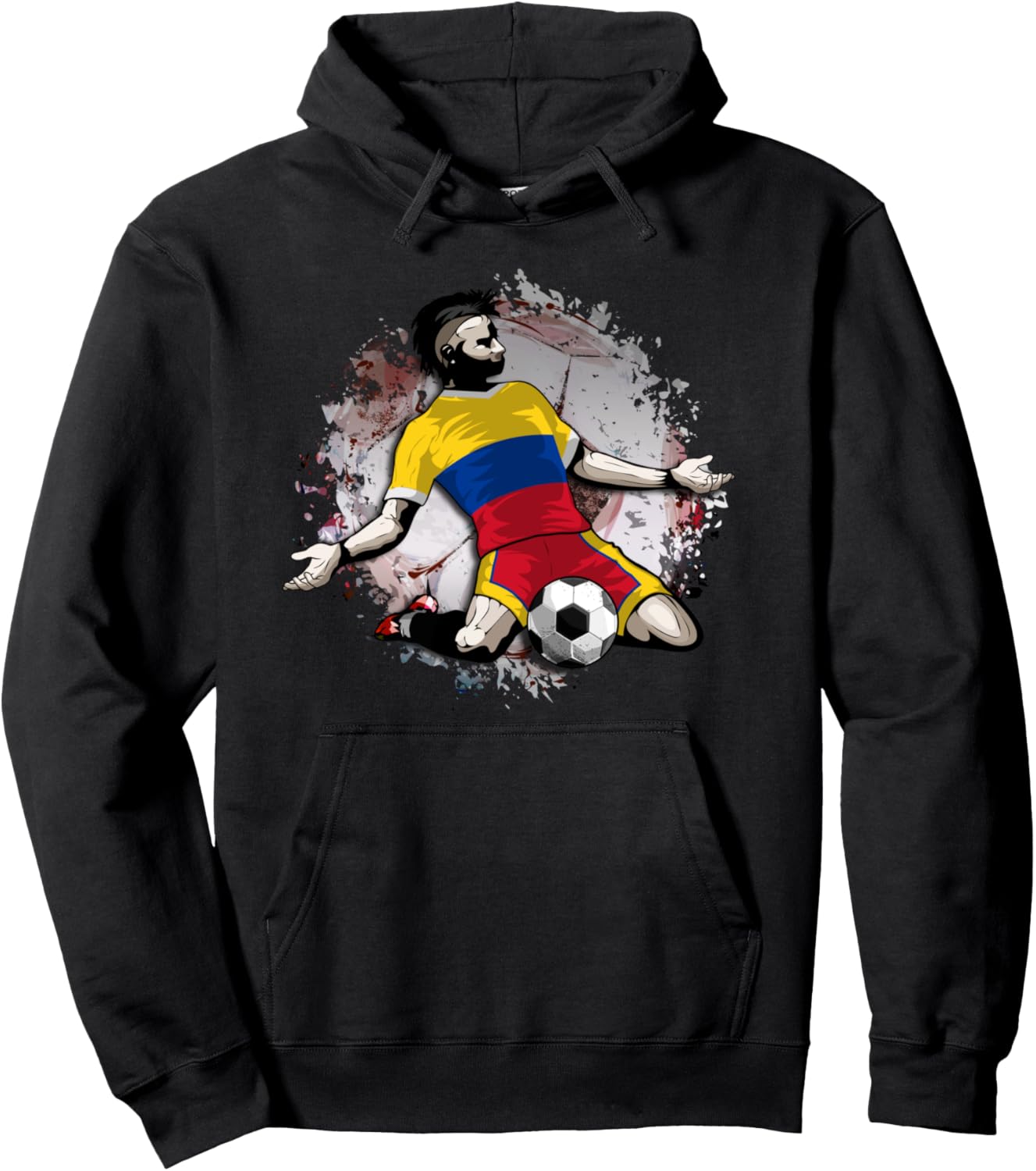 

Футбольный флаг Колумбии - Толстовка для любителей футбола и спорта, черная Teeisle Colombia Football, Черный, Футбольный флаг Колумбии - Толстовка для любителей футбола и спорта, черная Teeisle Colombia Football