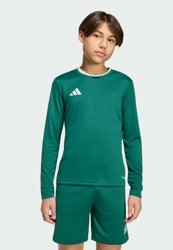 Футболка с длинным рукавом Adidas Performance, темно-зеленый белый
