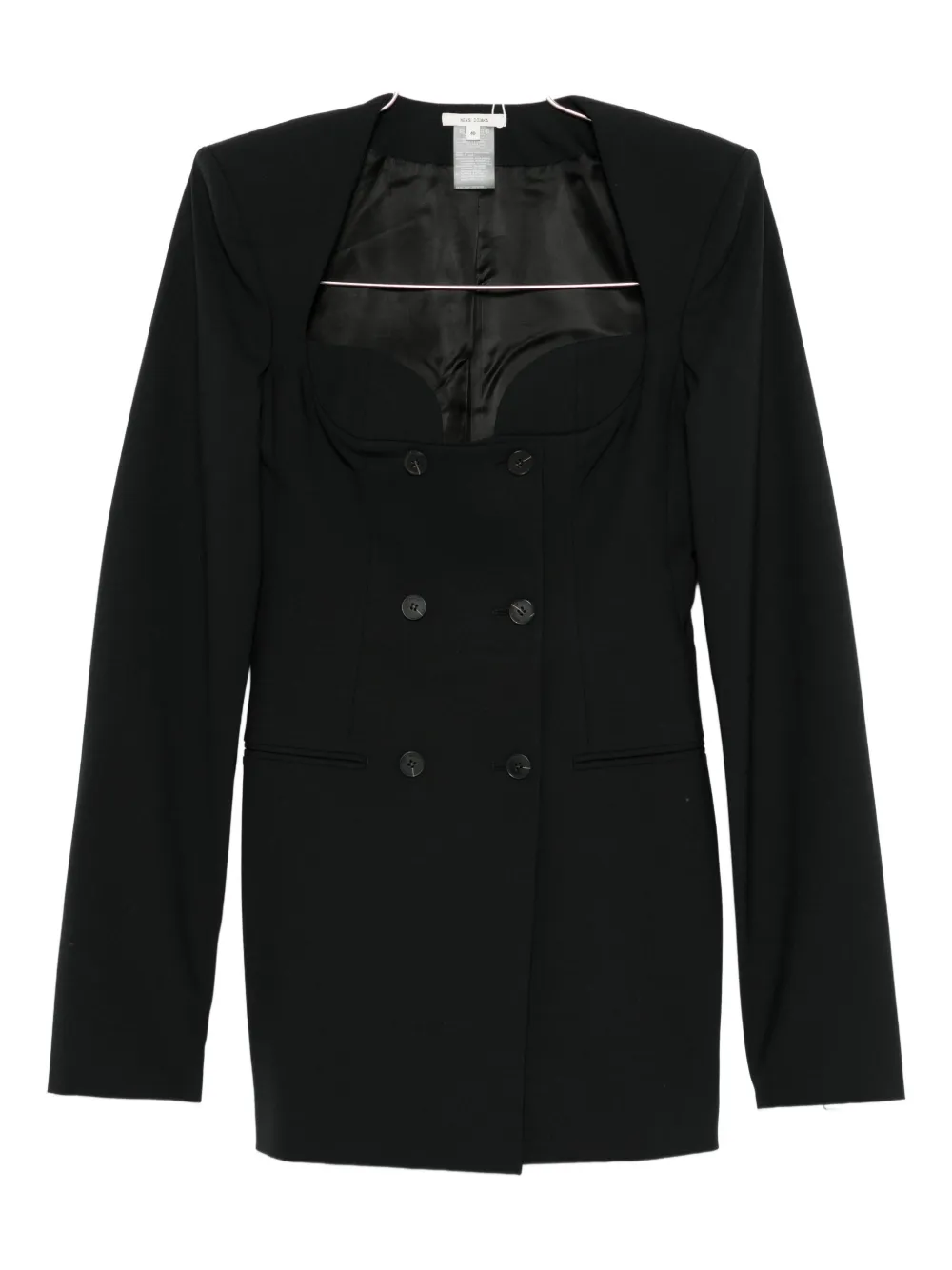 

Мини-платье на двухбортной застёжке Nensi Dojaka, черный