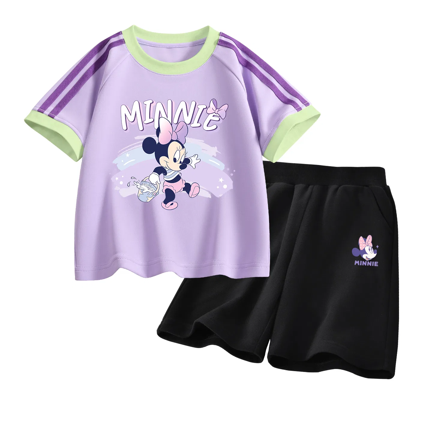 Детский спортивный костюм Casual Sportswear 2 Piece Set Disney, Di Fresh Berry Mousse Pink+Di Fresh Berry Black — фото 4