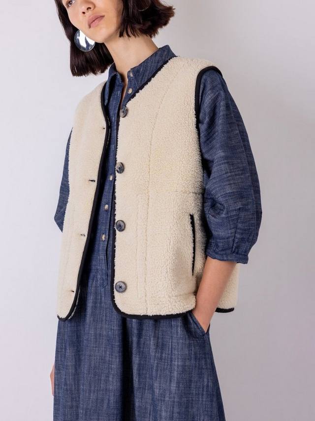 

Жилет Daisy Borg с завышенной талией VIVERE, Cream/Black