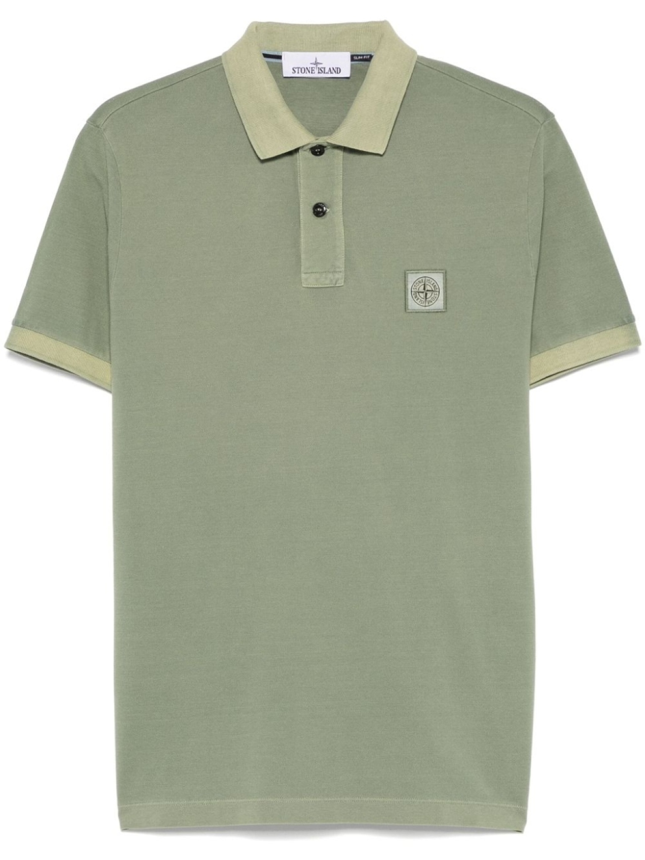 

Stone Island рубашка поло с нашивкой Compass, зеленый