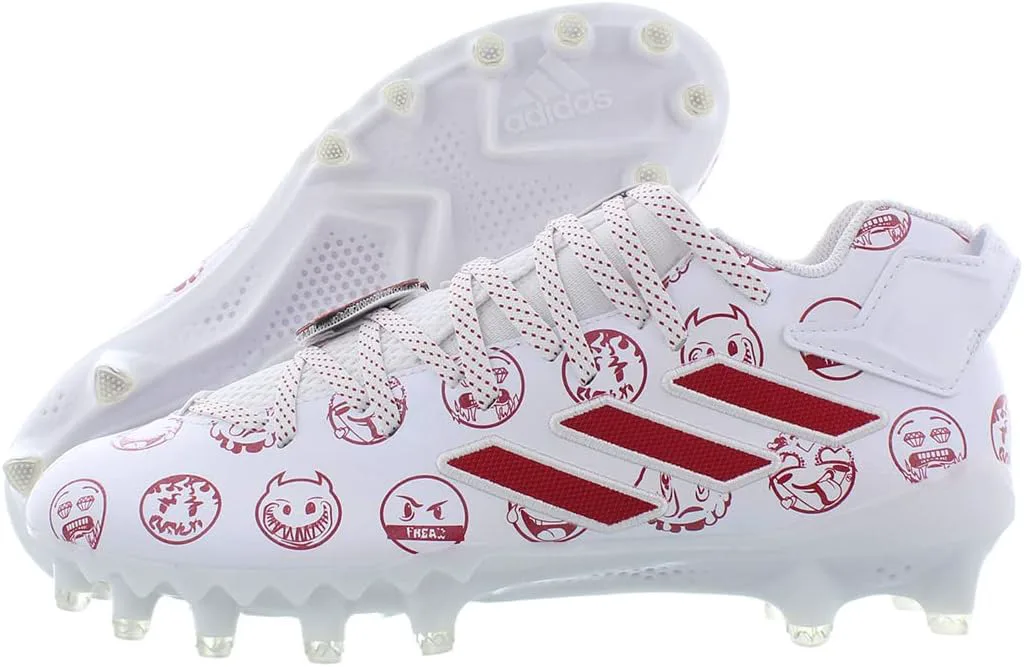Футбольные бутсы Adidas Men's Freak Ultra, белый/красный — фото 2
