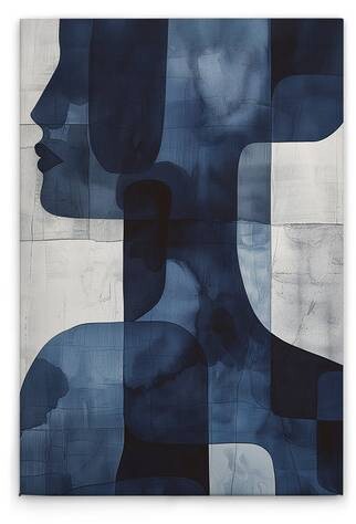 

Картина на холсте A.S. Création Abstract Woman цвет blauweiss