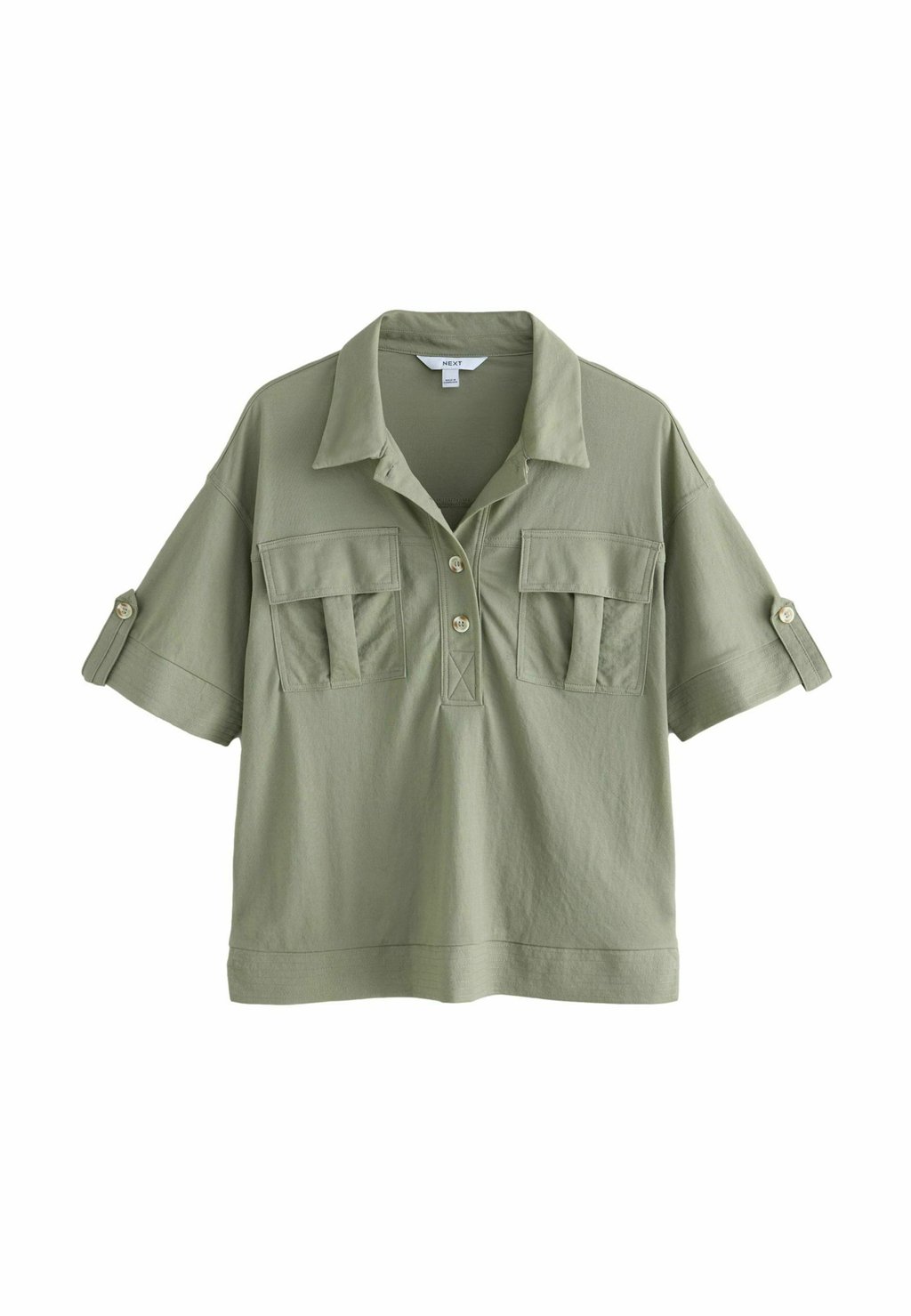 

Блуза SHORT SLEEVE BOXY POCKET Next, зеленый
