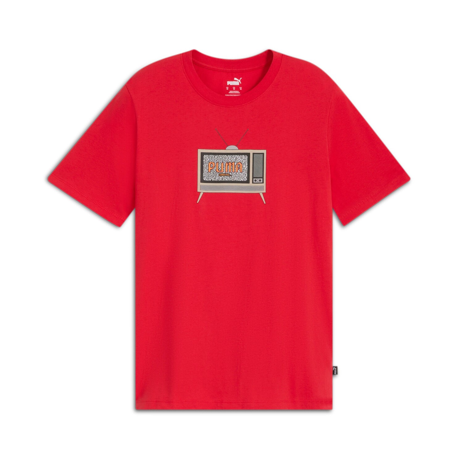 

Мужская футболка PUMA с 8-битным рисунком, цвет For All Time Red