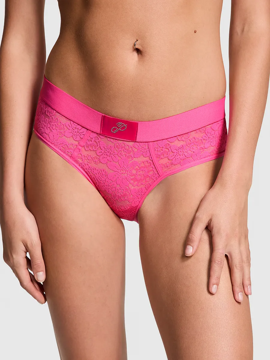 

Трусики Hiphugger с логотипом Wink Pink, цвет Carmine Rose