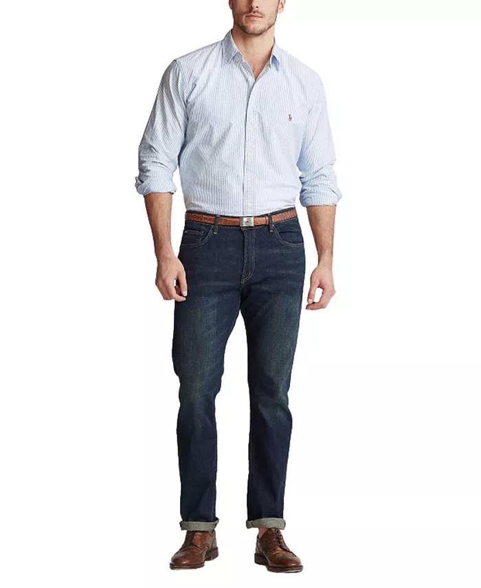 

Мужская классическая оксфордская рубашка Big & Tall Polo Ralph Lauren, синий