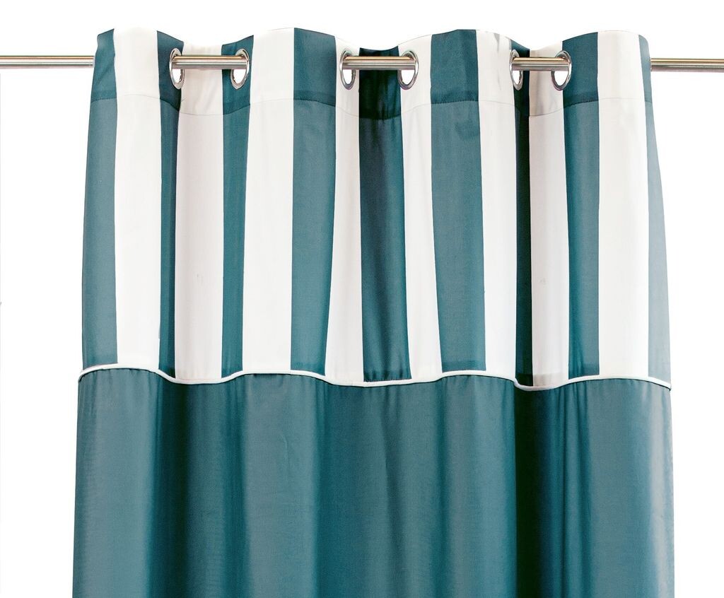 

Бархатная штора CHIC STRIPE 140х270 на серых люверсах CHIC HOME
