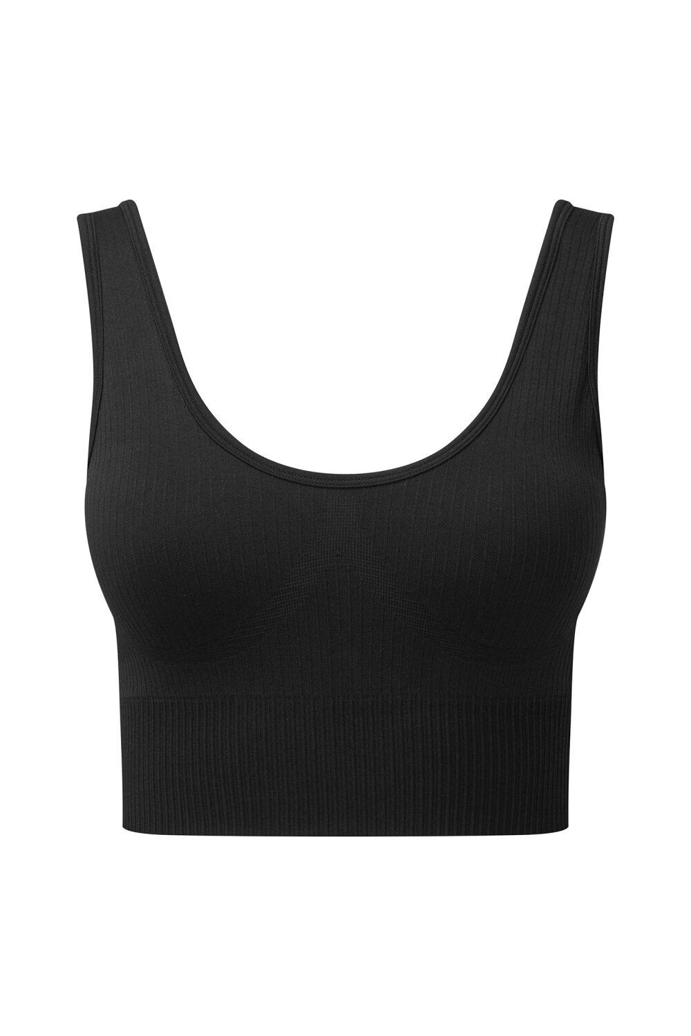 

Бесшовный 3D бюстгальтер Multisport в рубчик TriDri, черный