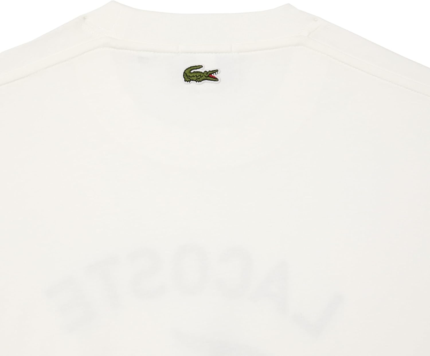 Футболка мужская Lacoste с принтом, хлопок, белый — фото 3